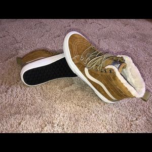 Vans fur lined high tops